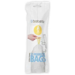 Brabantia Perfectfit Afvalzak Met Trekbandsluiting Code A 3L 20 Stuks/Rol Recycled