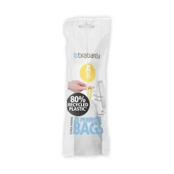 Brabantia Perfectfit Afvalzak Met Trekbandsluiting Code A 3L 20 Stuks/Rol Recycled