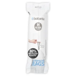 Brabantia Perfectfit Afvalzak Met Trekbandsluiting Code H 50-60L 10 Stuks/Rol Recycled