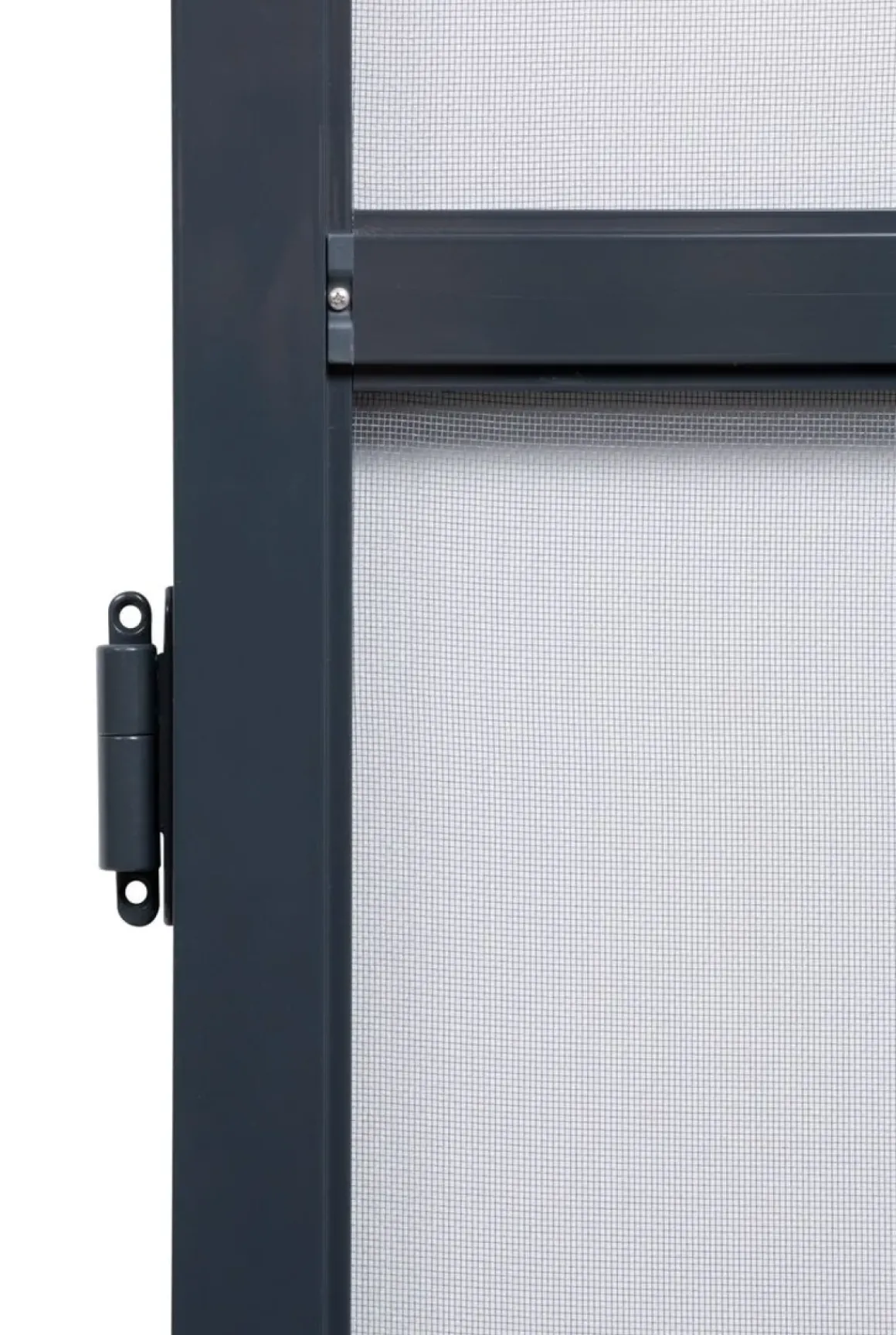 Cando Hordeur Premium - Magnetische Hordeur - Antraciet Profiel - Grijs Gaas - 100X235Cm