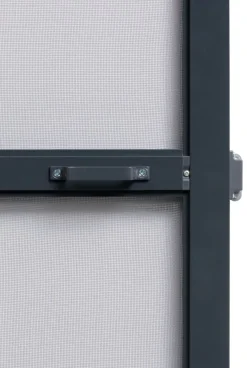 Cando Hordeur Premium - Magnetische Hordeur - Antraciet Profiel - Grijs Gaas - 100X235Cm