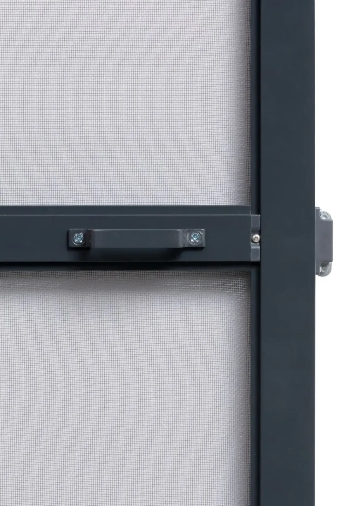 Cando Hordeur Premium - Magnetische Hordeur - Antraciet Profiel - Grijs Gaas - 100X235Cm