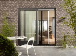 Cando Hordeur Premium D - Plisse Hordeur - Wit Profiel - Zwart Gaas - 96X206Cm