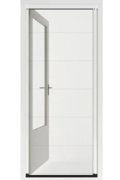 Cando Hordeur Premium D - Plisse Hordeur - Wit Profiel - Zwart Gaas - 96X206Cm