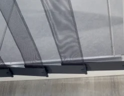 Cando Horgordijn Comfort Schuifpui - Grijs Profiel - Grijs Gaas - 120X260Cm