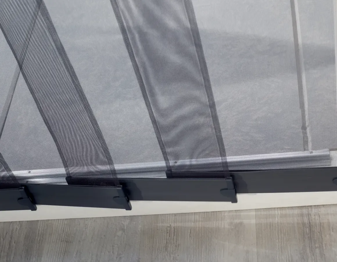 Cando Horgordijn Comfort Schuifpui - Grijs Profiel - Grijs Gaas - 120X260Cm