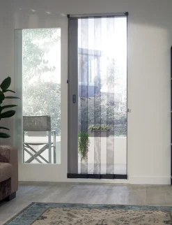 Cando Horgordijn Comfort Schuifpui - Grijs Profiel - Grijs Gaas - 120X260Cm