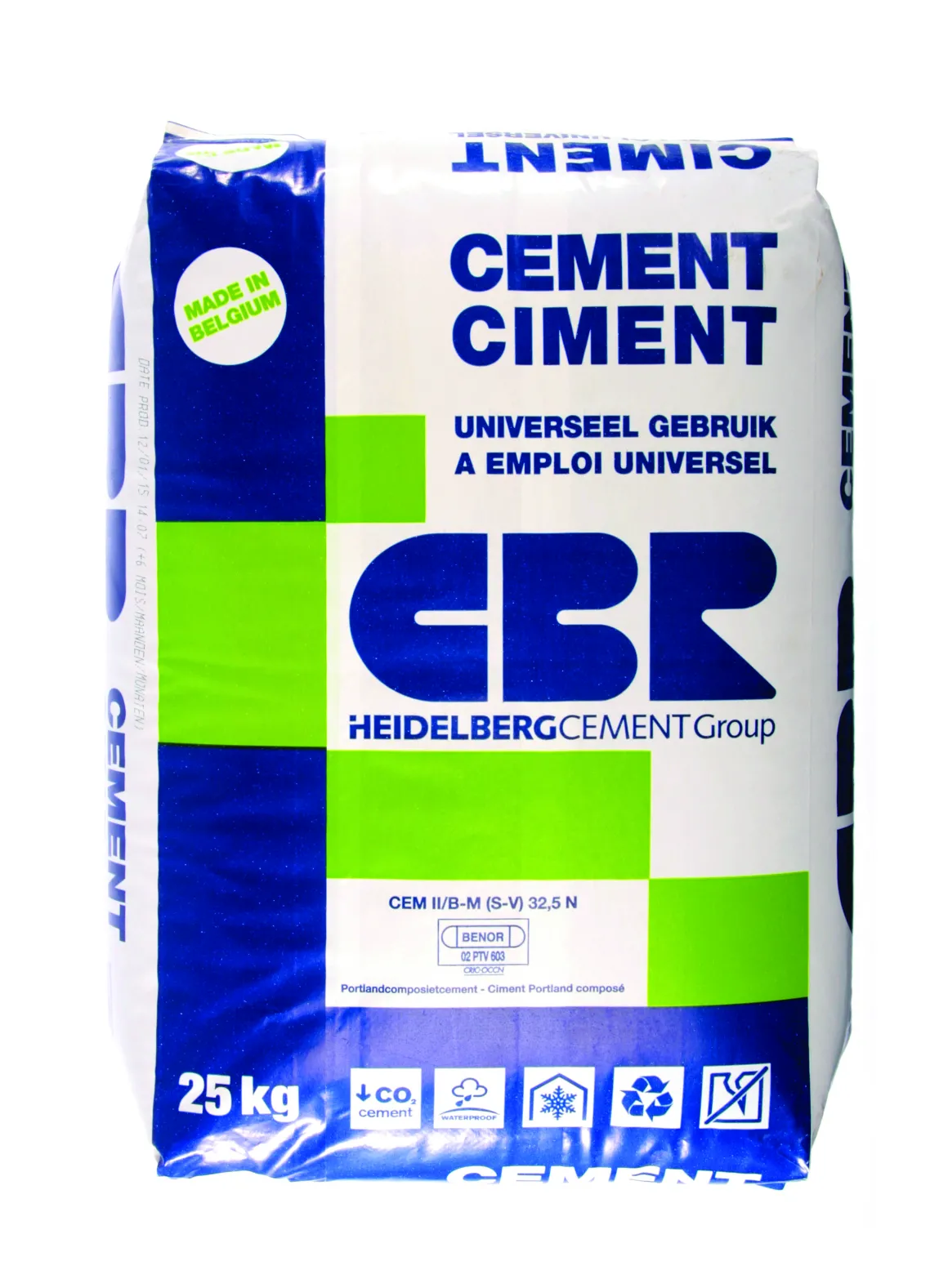 Cbr Cement Cem Ii 32,5N 25Kg + Pallet 3004837