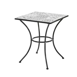 Central Park Bistrotafel Atri Zwart/Wit 60X60Cm
