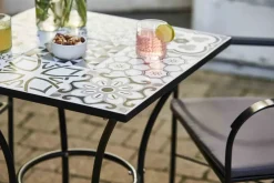 Central Park Bistrotafel Atri Zwart/Wit 60X60Cm