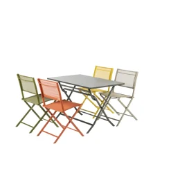 Central Park Bistrotafel Stacy Antraciet Staal 110X70Cm