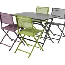 Central Park Bistrotafel Stacy Antraciet Staal 110X70Cm
