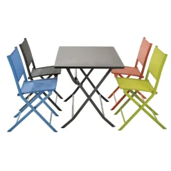 Central Park Bistrotafel Stacy Antraciet Staal 110X70Cm