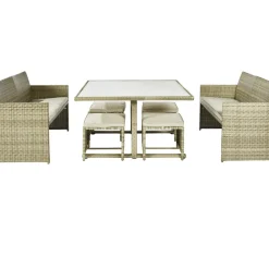 Central Park Dining Loungeset Capri Naturel 7-Delig
