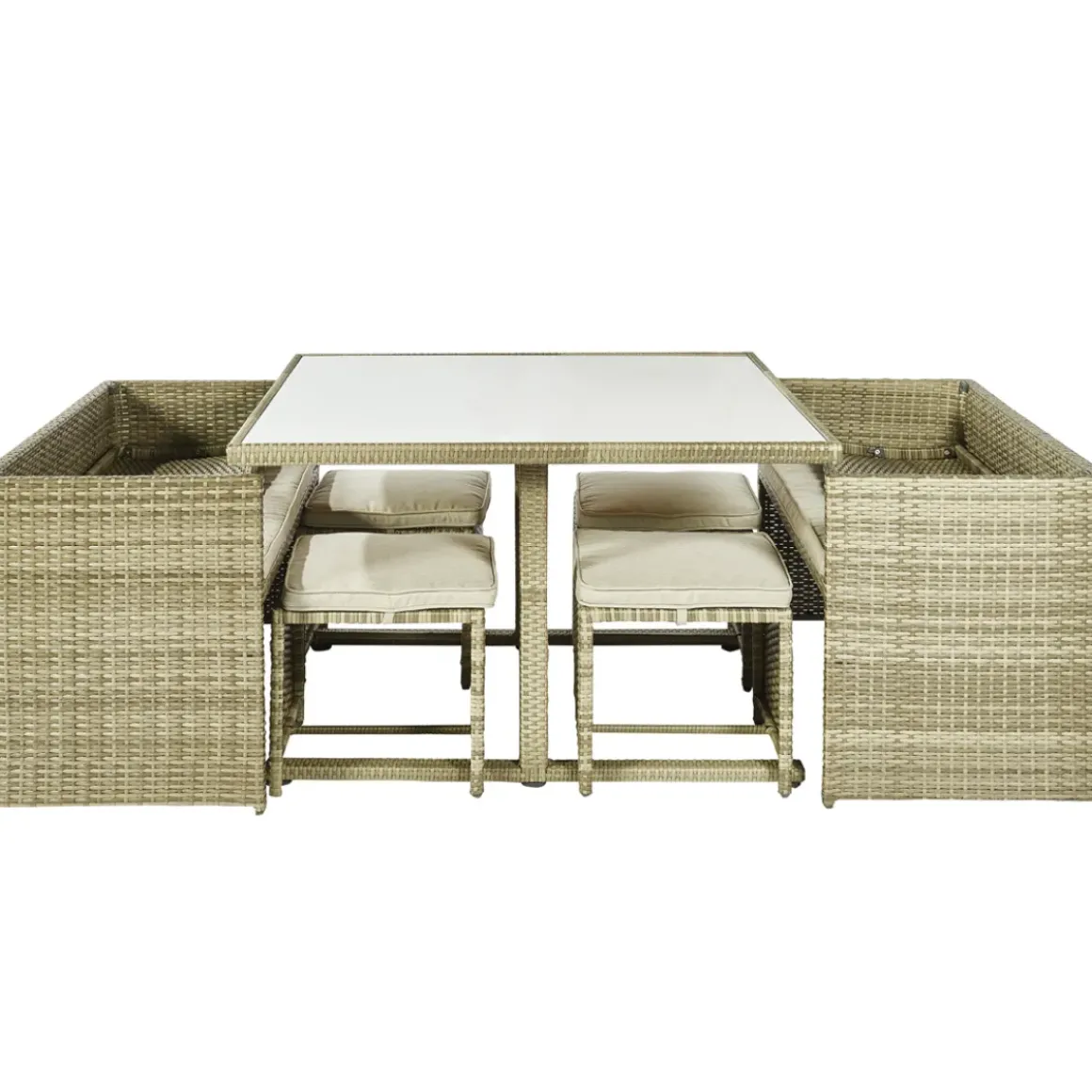 Central Park Dining Loungeset Capri Naturel 7-Delig