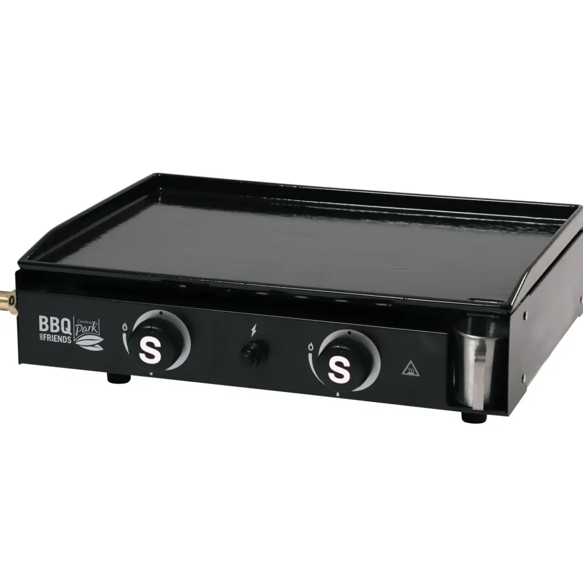 Central Park Gasbarbecue Bbq & Friends Plancha Zwart 5,3Kw 52X37,5Cm