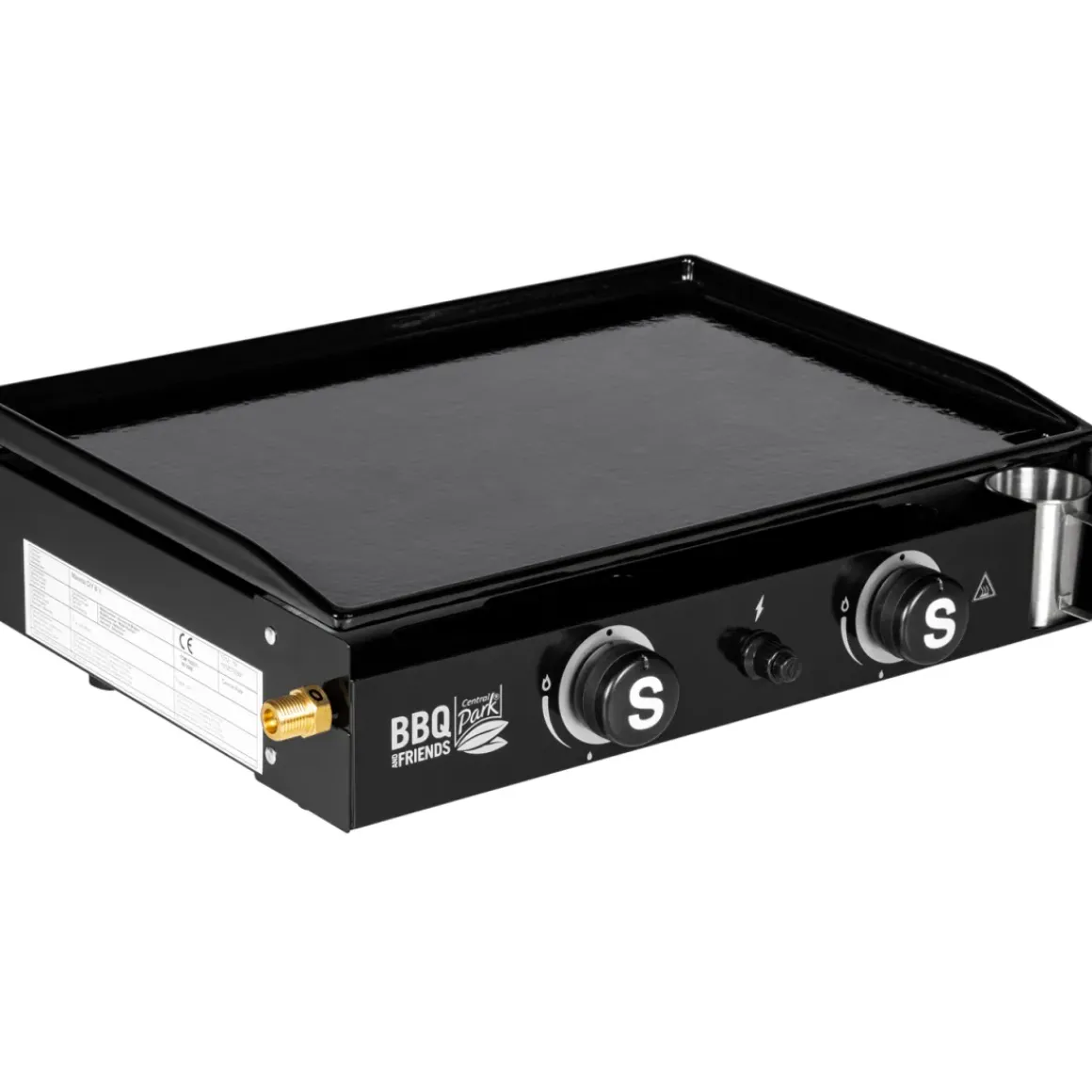 Central Park Gasbarbecue Bbq & Friends Plancha Zwart 5,3Kw 52X37,5Cm