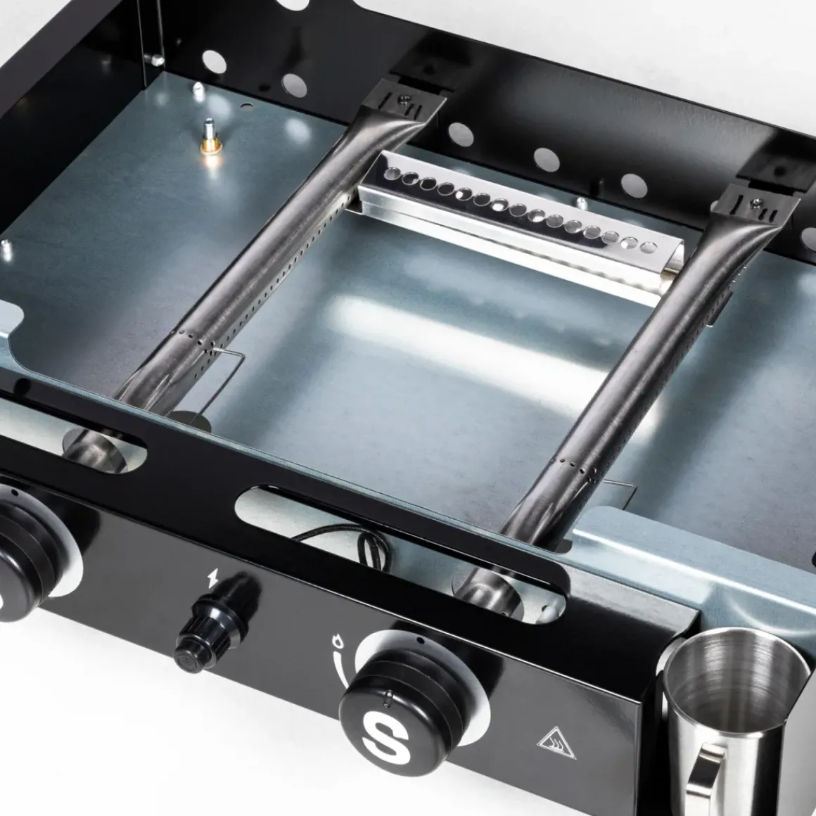Central Park Gasbarbecue Bbq & Friends Plancha Zwart 5,3Kw 52X37,5Cm