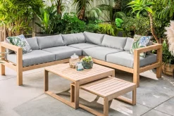 Central Park Hoekbank Loungeset Sorrento Acaciahout