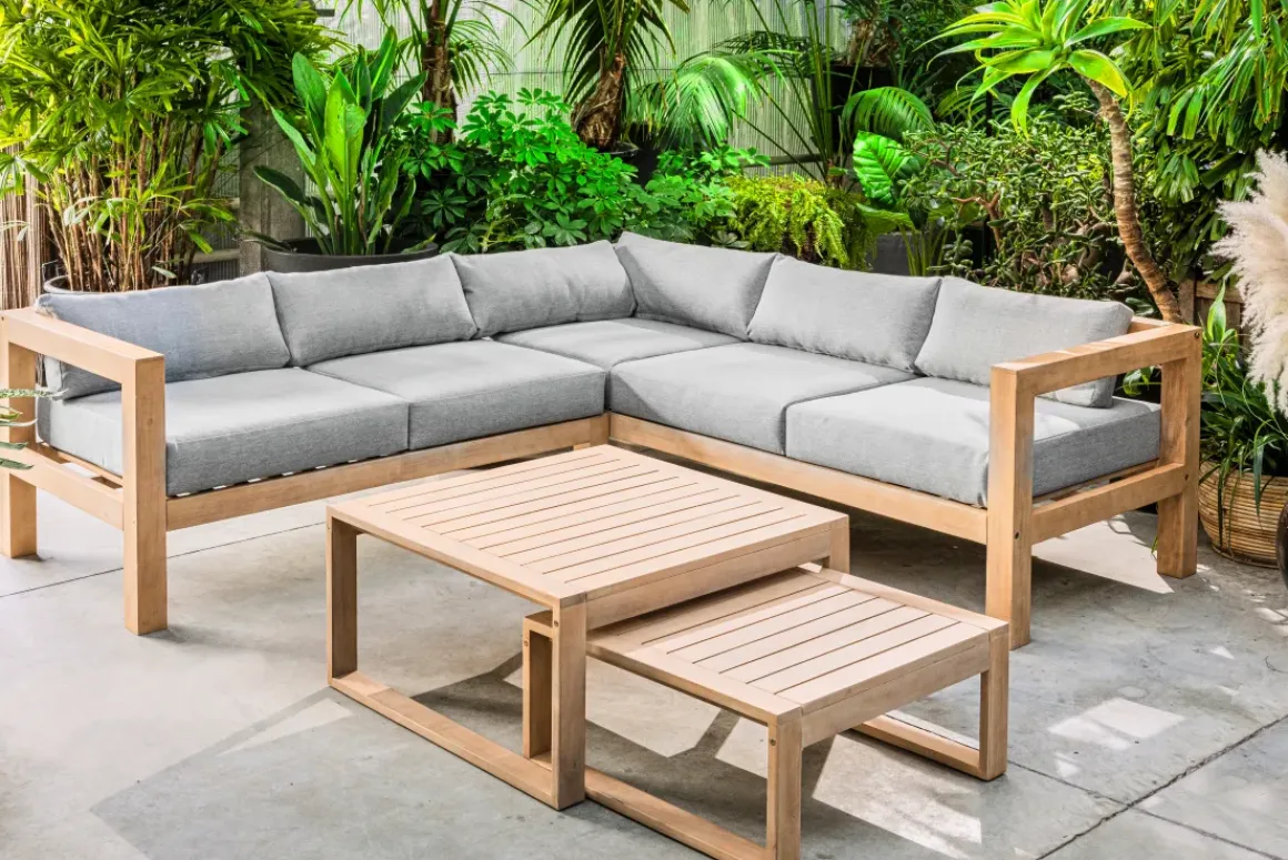 Central Park Hoekbank Loungeset Sorrento Acaciahout