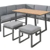 Central Park Hoekbank Loungeset Monte Carlo 5-Delig Aluminium