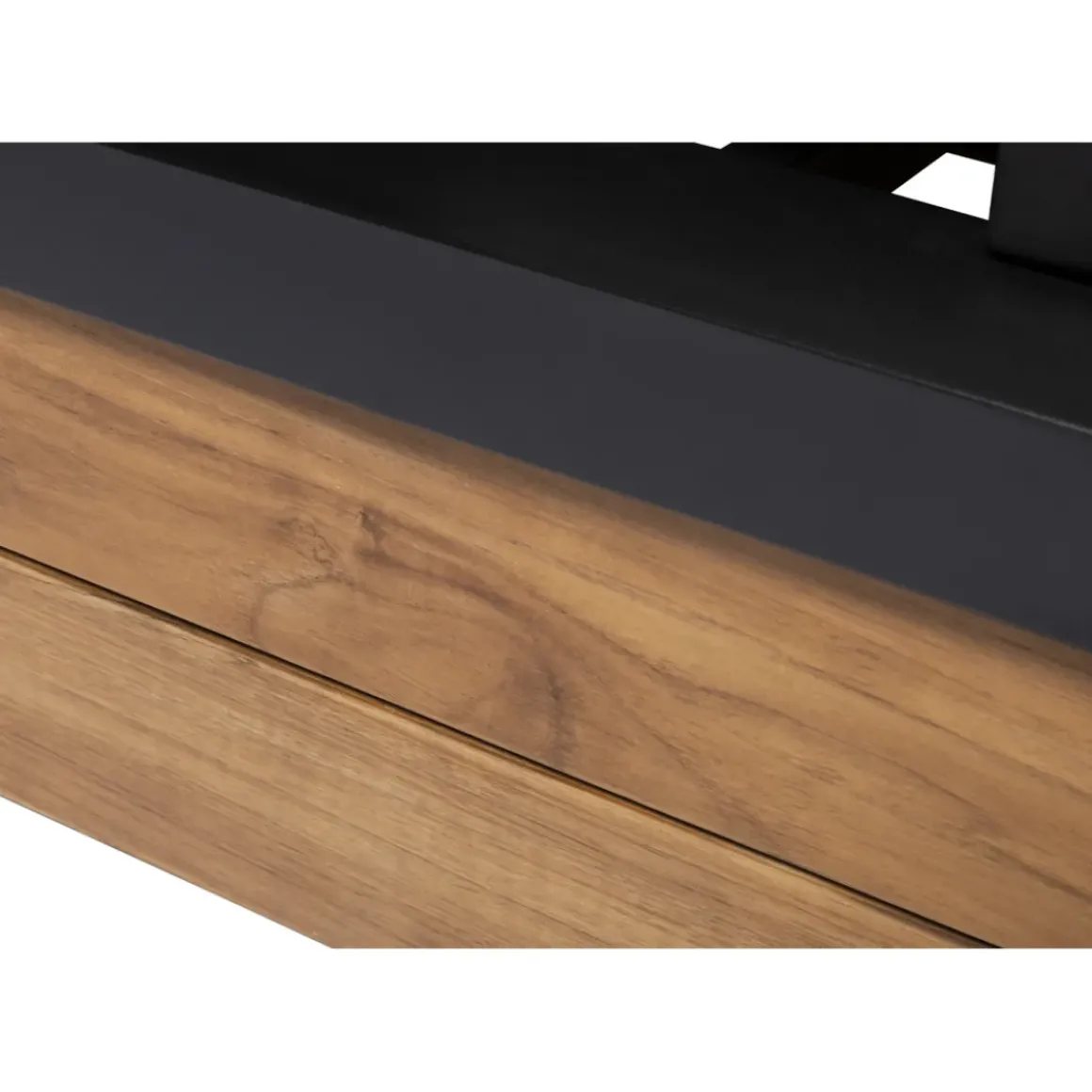 Central Park Hoekbank Loungeset Cassis Zwart Hout