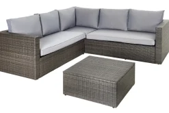 Central Park Hoekbank Loungeset Alea 3-Delig Staal Wicker