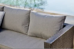 Central Park Hoekbank Loungeset Alea Grijs Staal/Wicker 3 Stuks
