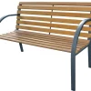 Central Park Tuinbank City 2-Zits Staal Fsc Eucalyptushout