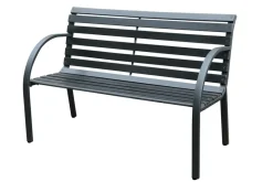 Central Park Tuinbank City 2-Zits Zwart 122X66Cm