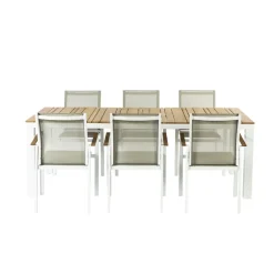 Central Park Tuinstoel Bonifacio Stapelbaar Aluminium/Textileen Taupe