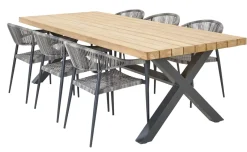 Central Park Tuinstoel Collioure Aluminiuim/Wicker 60X56,5X78Cm