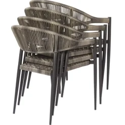 Central Park Tuinstoel Collioure Aluminiuim/Wicker 60X56,5X78Cm