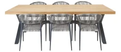 Central Park Tuinstoel Collioure Aluminiuim/Wicker 60X56,5X78Cm