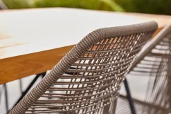 Central Park Tuinstoel Frejus Stapelbaar Wicker Donkergrijs 65,5X62X84Cm
