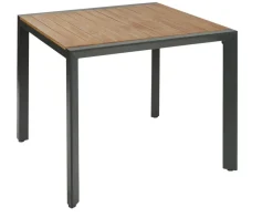 Central Park Tuintafel Aluminium Donkergrijs 90X90Cm
