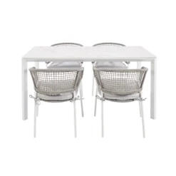 Central Park Tuintafel Ciotat Aluminium/Glas 160X90Cm