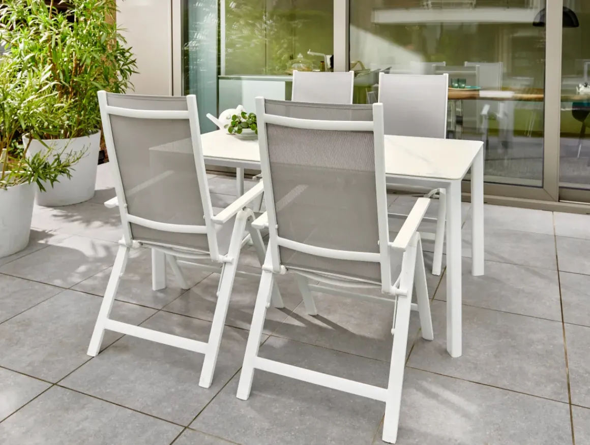 Central Park Tuintafel Ciotat Aluminium/Glas 160X90Cm