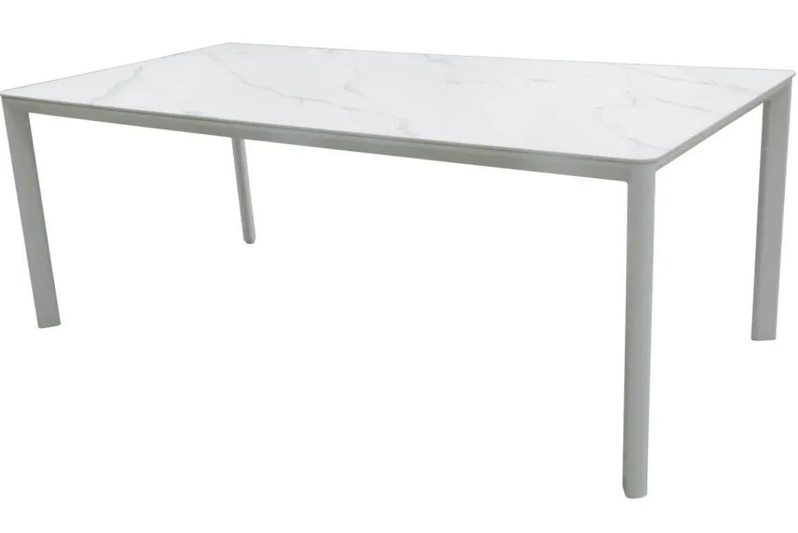 Central Park Tuintafel Ciotat Keramiek Glas/Aluminium Verstelbare Poten 205X100X75Cm