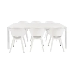 Central Park Tuintafel Ciotat Keramiek Glas/Aluminium Verstelbare Poten 205X100X75Cm