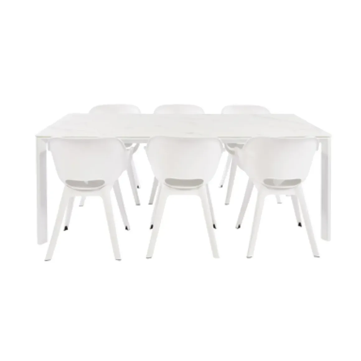 Central Park Tuintafel Ciotat Keramiek Glas/Aluminium Verstelbare Poten 205X100X75Cm