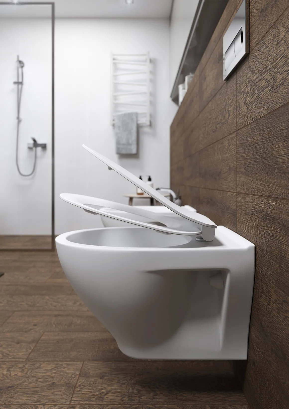 Cersanit Hangtoilet Moduo Wit | Soft-Close & Quick Release Toiletzitting | Randloos Toiletpot