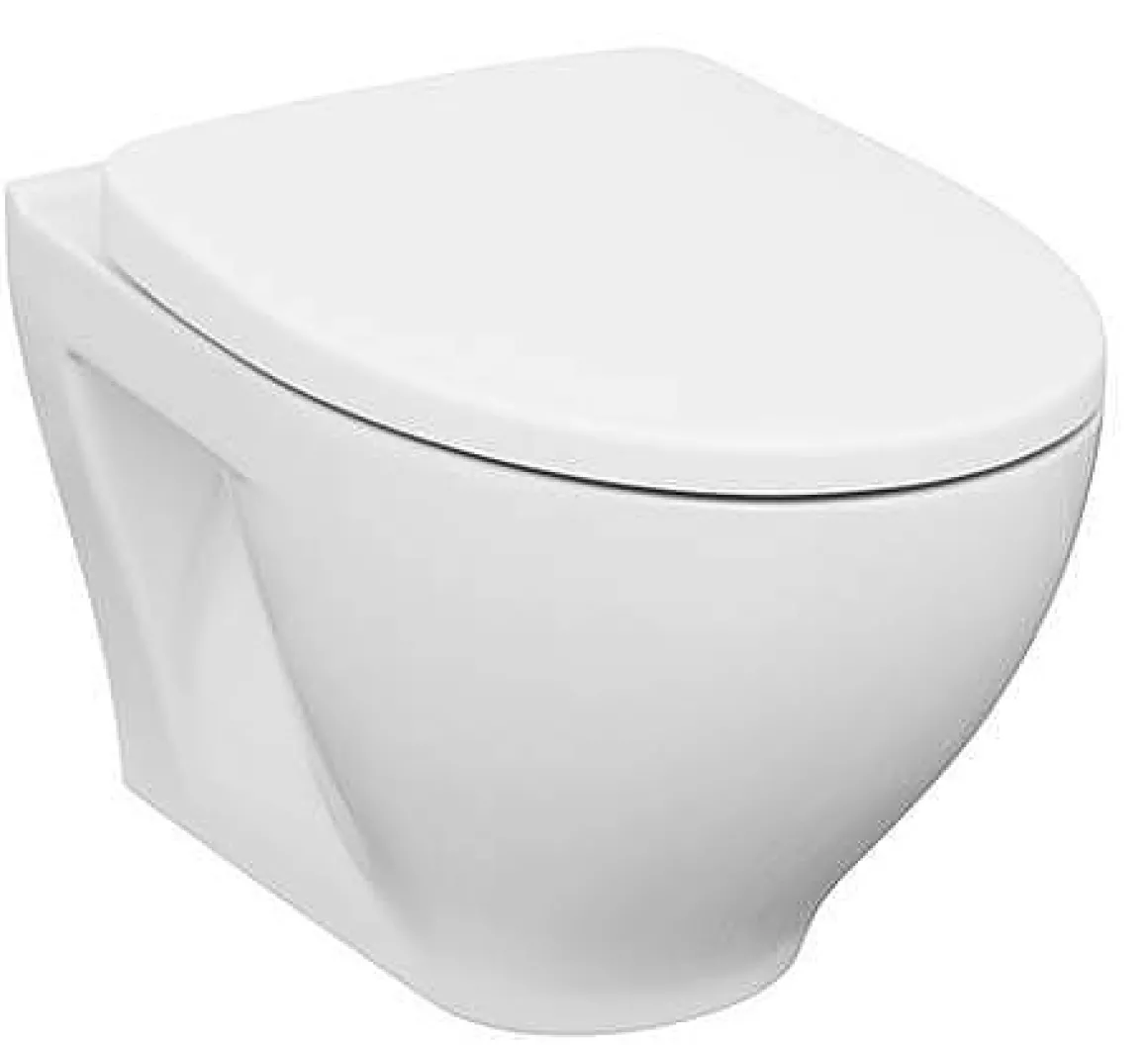 Cersanit Hangtoilet Moduo Wit | Soft-Close & Quick Release Toiletzitting | Randloos Toiletpot