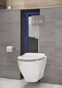 Cersanit Hangtoilet Moduo Wit | Soft-Close & Quick Release Toiletzitting | Randloos Toiletpot