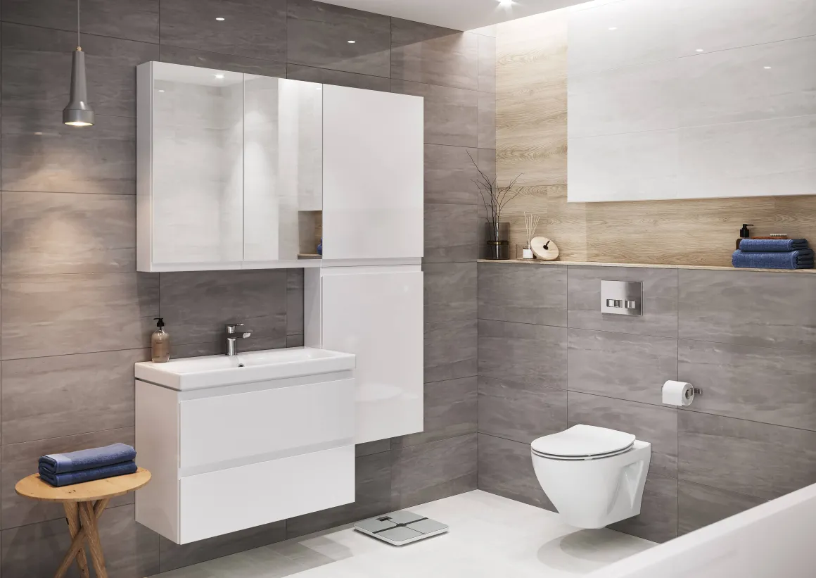 Cersanit Hangtoilet Moduo Wit | Soft-Close & Quick Release Toiletzitting | Randloos Toiletpot