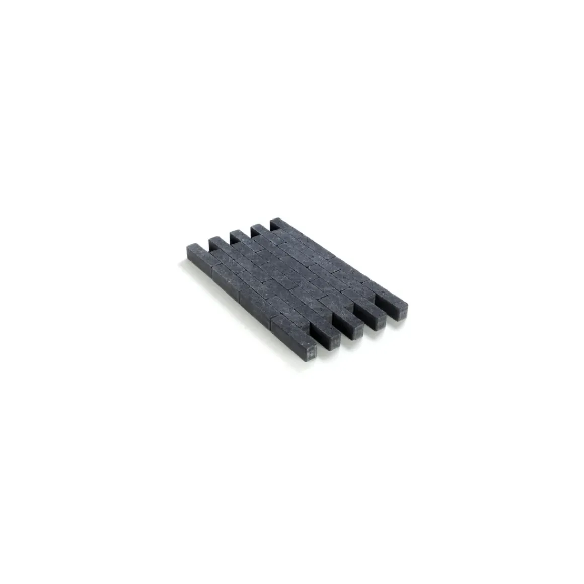 Cobo Garden Klinker Waal In-Line Zwart Getrommeld 20X5X6Cm