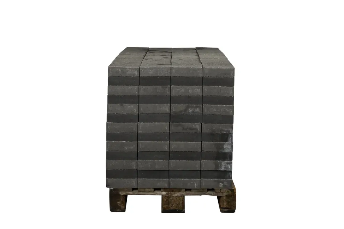 Coeck Getrommelde In-Line Klinker Grijs-Zwart 20X20X6Cm 312St