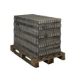 Coeck Getrommelde In-Line Klinker Grijs-Zwart 20X5X6Cm 936St