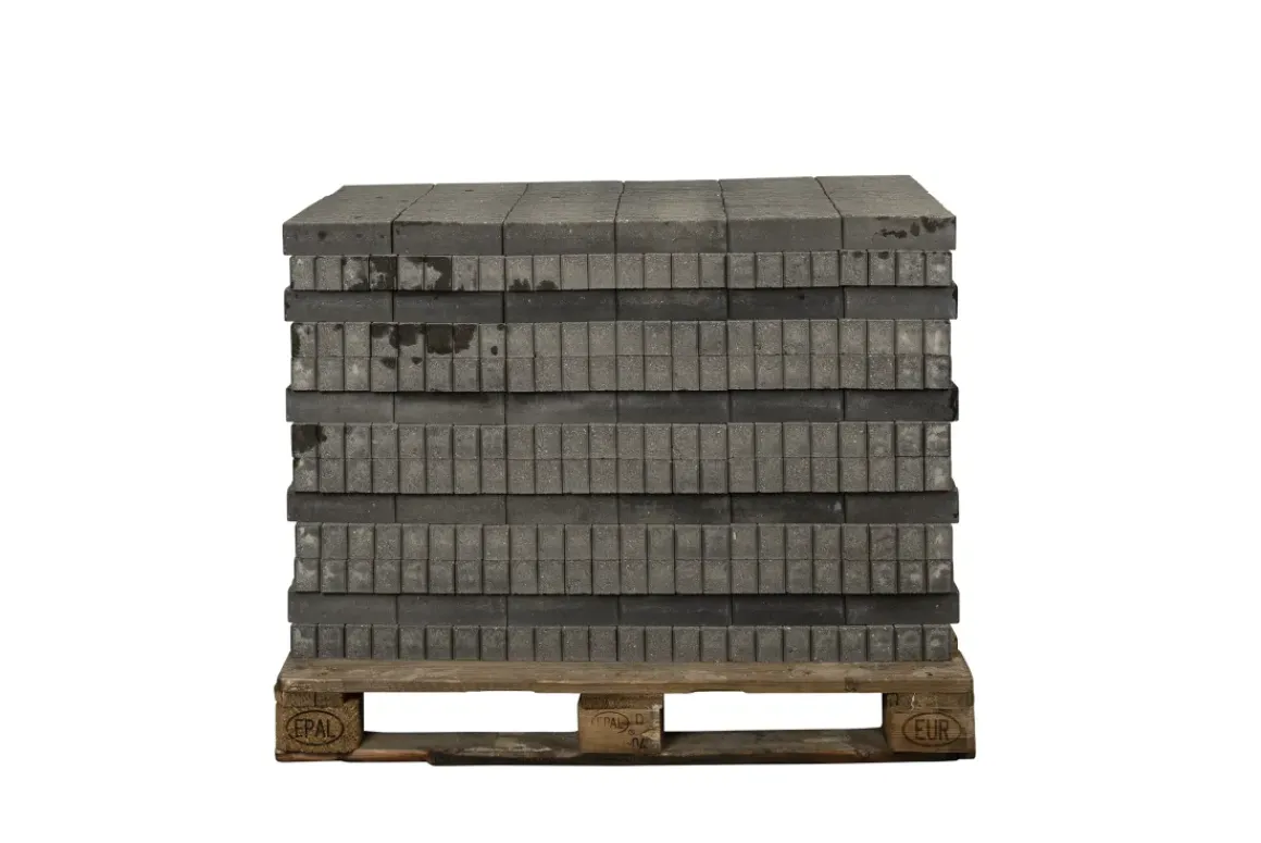 Coeck Getrommelde In-Line Klinker Grijs-Zwart 20X5X6Cm 936St