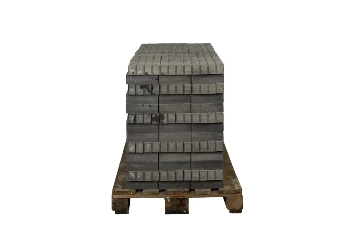Coeck Getrommelde In-Line Klinker Grijs-Zwart 20X5X6Cm 936St